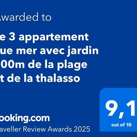 Le 3 Appartement Vue Mer Avec Jardin 100M De La Plage Et De La Thalasso Concarneau Zewnętrze zdjęcie
