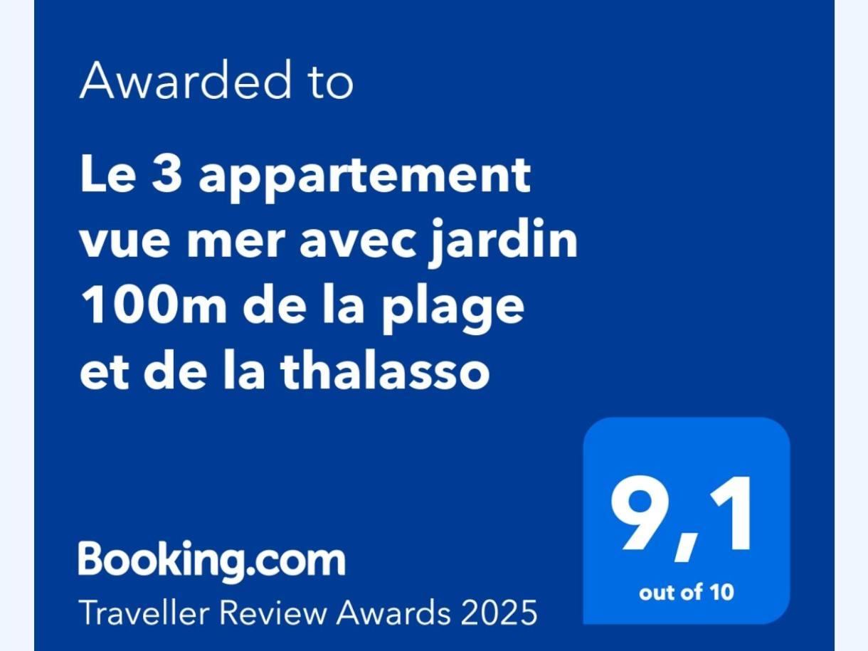 Le 3 Appartement Vue Mer Avec Jardin 100M De La Plage Et De La Thalasso Concarneau Zewnętrze zdjęcie